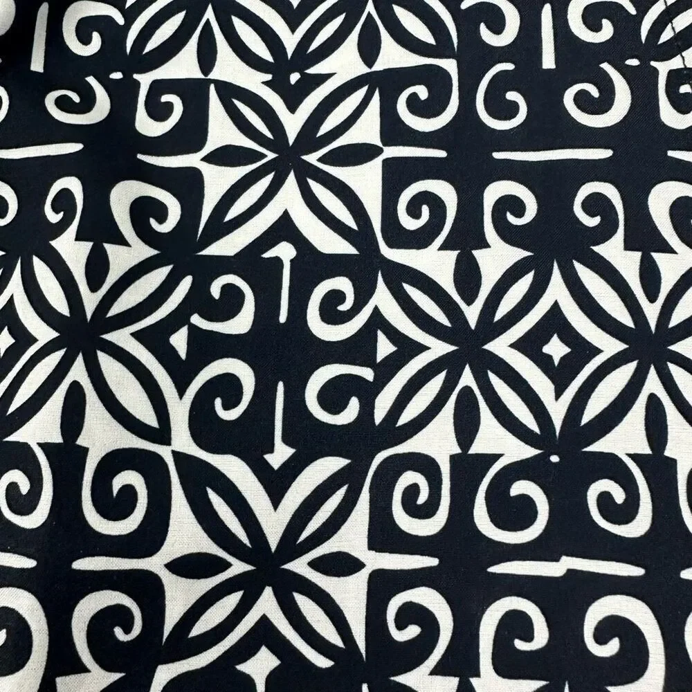 RipSkirt Hawaii Length 1 Wrap Mini Skirt Size Medium Navy Blue White Black